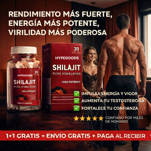 AUMENTA TU CONFIANZA SEXUAL x3 CON SHILAJIT